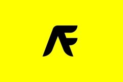 AF logo design vector template Product Image 1