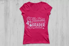Little Miss 4th grade svg, fourth grade svg, back to school. Product Image 2