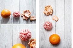 Grapefruit whole and peeled. Minimalistic still life Product Image 1