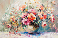 Painting Flowers Background Wallpaper Product Image 1