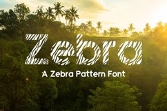 Web Font Zebra Product Image 1