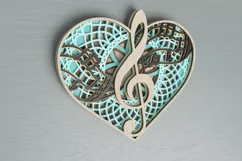 Music laser cut file - dedicated to the Love of Music Product Image 3