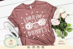 I do it for the donuts SVG PNG yoga gym saying Product Image 2
