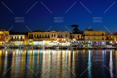 Old Venetian harbour in the evening in city of Rethymno Product Image 1