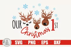 Our 1st Christmas svg, Baby Christmas svg Product Image 1