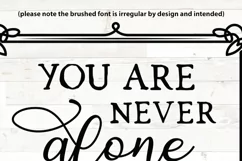 Christian svg, You are never alone, Joshua 1 9, bible verse Product Image 2