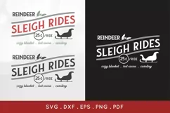 Reindeer Sleigh Rides Christmas Sign svg eps png pdf dxf Product Image 2