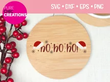 Christmas SVG|HO HO HO!|SVG DXF PNG EPS Product Image 2