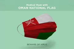Mask with nigeria north korea norway oman Nation Flags Product Image 5