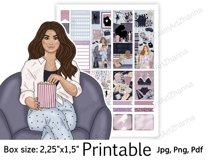 Movie Night Weekend Printable Sticker Box Size 2,25"x1,5" Product Image 6