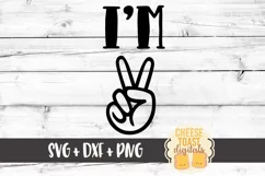 I'm 2 - Toddler Birthday SVG PNG DXF Cut Files Product Image 2