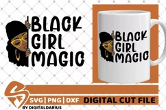 Peeking Girl svg, Black Girl Magic, Afro Girl, Glasses svg Product Image 2