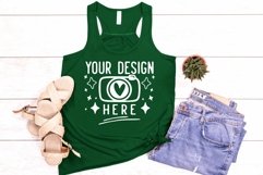 Bella Canvas 8800 Kelly,Women&#039;s Flowy Racerback Tank Top Product Image 1