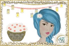 Camping Party Clip art design , Glamping at summer nights Product Image 6