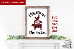Christmas On The Farm | Farmhouse Sublimation Design Product Image 2