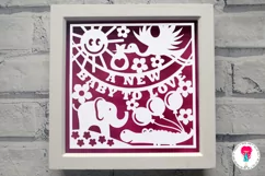 A new baby to love, paper cut design. SVG. Product Image 2