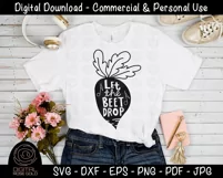 Let The Beet Drop - Funny Vegetable SVG, Music Songs SVG Product Image 2
