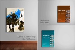 Canvas on Wall Mock-Up | One PSD Template Product Image 5