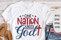 One Nation Under God, Faith Svg, America Svg, Patriot Svg Product Image 1