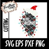 Illinois Merry Christmas - SVG Cutting File Product Image 2