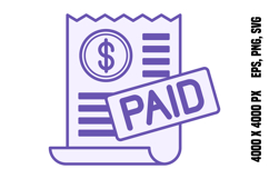 Colored Paid Icon Product Image 1