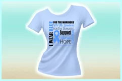 I WEAR BLUE Prostate Cancer Awareness SVG DXF EPS PNG PDF Product Image 2