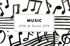 Watercolor Music Illustrations Clip Art PNG & EPS Product Image 1
