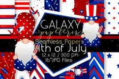 Gnome 4th of July Digital Paper - Seamless Papers Product Image 10