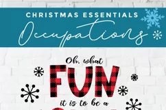 Christmas CNA svg - a CNA Christmas oh what fun design Product Image 5