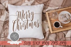 Merry Christmas Sign SVG Template |Script Lettering Product Image 6