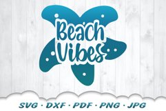 Starfish Beach Vibes SVG DXF Cut Files Product Image 5