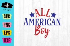 All American Boy SVG Cut File Product Image 1
