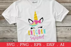 SALE! Unicorn squad svg, unicorn svg, rainbow unicorn svg Product Image 1