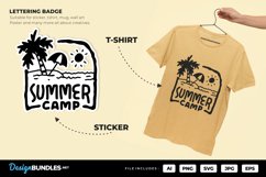 Summer Camp Badge Lettering Product Image 1