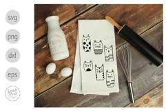 Cute Cats SVG Cut File for Cricut, Cats Clipart Product Image 3