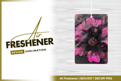Pink and black floral resin art texture air freshener png Product Image 1