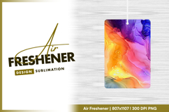 Colorful abstract swirls modern decorative air freshener png Product Image 1