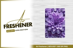 Purple Paper Flowers Floral Background air freshener Product Image 1