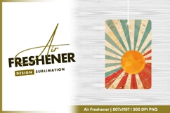 Abstract Sunburst Illustration with Orange air freshener Product Image 1