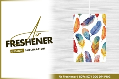 Watercolor Feathers Pattern Colorful air freshener Product Image 1