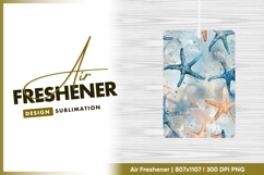 Watercolor Starfish Pattern Blue and air freshener Product Image 1