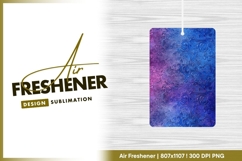 Abstract Floral Pattern in Blue and Purple air freshener Product Image 1