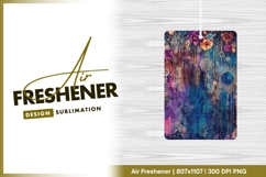 Watercolor Floral Dreamcatcher with Purple air freshener Product Image 1