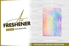Abstract Rainbow Colors with Drips and air freshener Product Image 1
