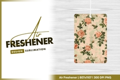 Vintage Rose Floral Pattern with Peach air freshener Product Image 1