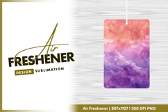 Watercolor Sky Gradient in Orange Pink air freshener Product Image 1