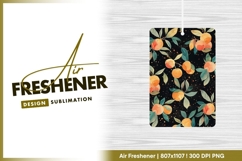 Watercolor Orange Fruit Branches with Leaves air freshener Product Image 1