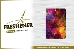 Abstract Alcohol Ink Art with Gold Veins air freshener Product Image 1