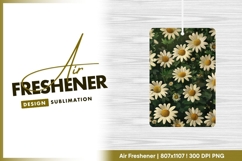 White Daisies with Yellow Centers on Green air freshener Product Image 1