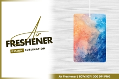 Abstract Watercolor Painting with Orange air freshener Product Image 1